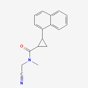 molecular formula C17H16N2O B2355834 N-(Cyanomethyl)-N-methyl-2-naphthalen-1-ylcyclopropane-1-carboxamide CAS No. 1424347-72-7