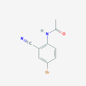 molecular formula C9H7BrN2O B2355878 N-(4-Bromo-2-cyanophenyl)acetamide CAS No. 189634-99-9