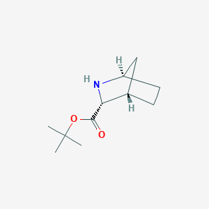 molecular formula C11H19NO2 B2355939 Tert-butyl (1R,3R,4S)-2-azabicyclo[2.2.1]heptane-3-carboxylate CAS No. 2287236-74-0