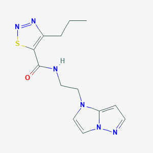 N-(2-(1H-imidazo[1,2-b]pyrazol-1-yl)ethyl)-4-propyl-1,2,3-thiadiazole-5-carboxamide