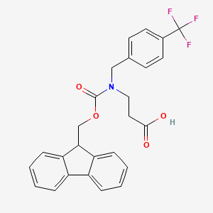 3-({[(9H-fluoren-9-yl)methoxy]carbonyl}({[4-(trifluoromethyl)phenyl]methyl})amino)propanoic acid