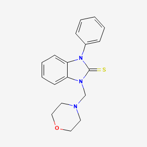 1-(Morpholinomethyl)-3-phenyl-benzimidazole-2-thione