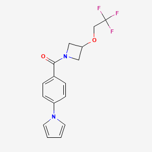 (4-(1H-pyrrol-1-yl)phenyl)(3-(2,2,2-trifluoroethoxy)azetidin-1-yl)methanone