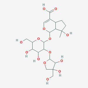 molecular formula C5H6N4O2S B235596 Inerminoside A1 CAS No. 155656-95-4