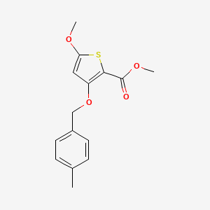 molecular formula C15H16O4S B2355977 Methyl 5-methoxy-3-[(4-methylphenyl)methoxy]thiophene-2-carboxylate CAS No. 343376-14-7
