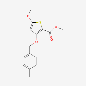 B2355977 Methyl 5-methoxy-3-[(4-methylphenyl)methoxy]thiophene-2-carboxylate CAS No. 343376-14-7