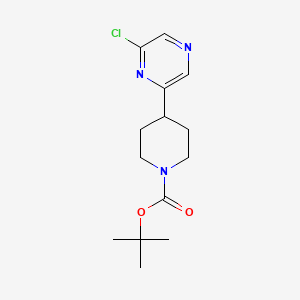 molecular formula C14H20ClN3O2 B2355979 Tert-butyl 4-(6-chloropyrazin-2-yl)piperidine-1-carboxylate CAS No. 1415812-58-6
