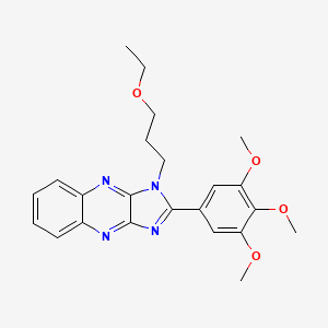 B2355985 1-(3-ethoxypropyl)-2-(3,4,5-trimethoxyphenyl)-1H-imidazo[4,5-b]quinoxaline CAS No. 848673-70-1