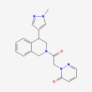 2-(2-(4-(1-methyl-1H-pyrazol-4-yl)-3,4-dihydroisoquinolin-2(1H)-yl)-2-oxoethyl)pyridazin-3(2H)-one