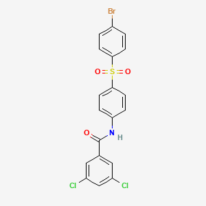 N-{4-[(4-bromophenyl)sulfonyl]phenyl}-3,5-dichlorobenzenecarboxamide