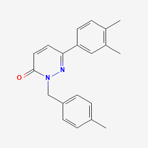 6-(3,4-Dimethylphenyl)-2-[(4-methylphenyl)methyl]pyridazin-3-one