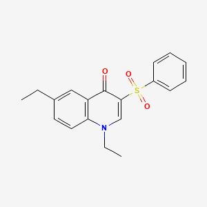 1,6-diethyl-3-(phenylsulfonyl)quinolin-4(1H)-one