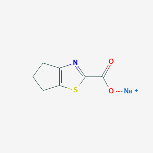Sodium;5,6-dihydro-4H-cyclopenta[d][1,3]thiazole-2-carboxylate