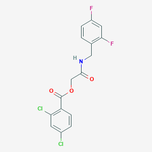 2-((2,4-Difluorobenzyl)amino)-2-oxoethyl 2,4-dichlorobenzoate