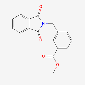 molecular formula C17H13NO4 B2356078 Methyl 3-[(1,3-dioxo-1,3-dihydro-2H-isoindol-2-yl)methyl]benzoate CAS No. 781632-38-0