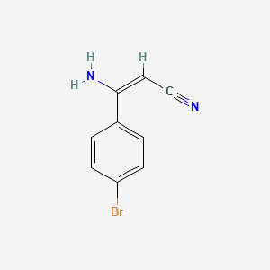 (2E)-3-amino-3-(4-bromophenyl)prop-2-enenitrile