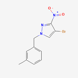 4-bromo-1-(3-methylbenzyl)-3-nitro-1H-pyrazole