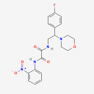 N1-(2-(4-fluorophenyl)-2-morpholinoethyl)-N2-(2-nitrophenyl)oxalamide