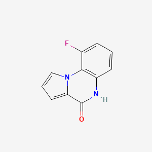 molecular formula C11H7FN2O B2356142 9-fluoropyrrolo[1,2-a]quinoxalin-4(5H)-one CAS No. 195711-34-3
