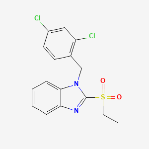 B2356144 1-(2,4-dichlorobenzyl)-2-(ethylsulfonyl)-1H-benzo[d]imidazole CAS No. 886903-07-7