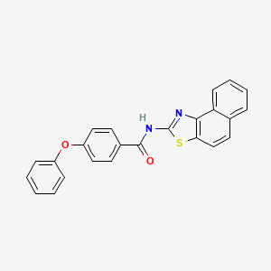 molecular formula C24H16N2O2S B2356188 N-{NAPHTHO[1,2-D][1,3]THIAZOL-2-YL}-4-PHENOXYBENZAMIDE CAS No. 324759-01-5