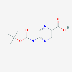 B2356193 5-[Methyl-[(2-methylpropan-2-yl)oxycarbonyl]amino]pyrazine-2-carboxylic acid CAS No. 2248275-64-9