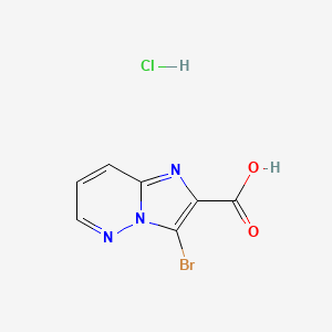 3-Bromoimidazo[1,2-b]pyridazine-2-carboxylic acid;hydrochloride
