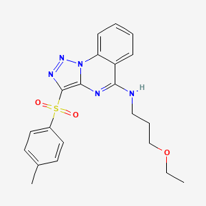 N-(3-ethoxypropyl)-3-[(4-methylphenyl)sulfonyl][1,2,3]triazolo[1,5-a]quinazolin-5-amine