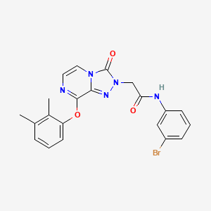 molecular formula C21H18BrN5O3 B2356338 N-(3-bromophenyl)-2-(8-(2,3-dimethylphenoxy)-3-oxo-[1,2,4]triazolo[4,3-a]pyrazin-2(3H)-yl)acetamide CAS No. 1115960-04-7
