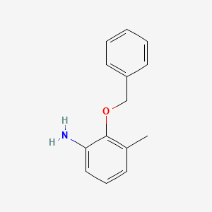 molecular formula C14H15NO B2356351 2-(Benzyloxy)-3-methylaniline CAS No. 1549000-38-5