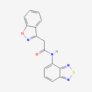 molecular formula C15H10N4O2S B2356366 N-(2,1,3-benzothiadiazol-4-yl)-2-(1,2-benzoxazol-3-yl)acetamide CAS No. 1219906-84-9