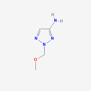 molecular formula C4H8N4O B2356382 2-(Methoxymethyl)-2H-1,2,3-triazol-4-amine CAS No. 1782530-21-5