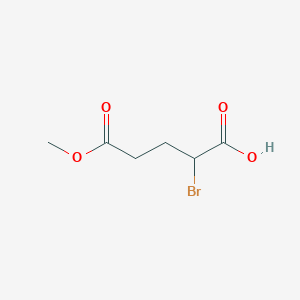 molecular formula C6H9BrO4 B2356407 2-bromo-5-methoxy-5-oxopentanoic acid CAS No. 95352-12-8
