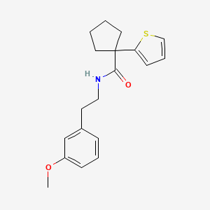 N-(3-methoxyphenethyl)-1-(thiophen-2-yl)cyclopentanecarboxamide