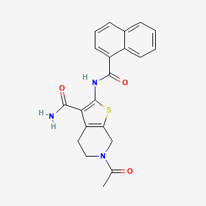 6-acetyl-2-(naphthalene-1-carbonylamino)-5,7-dihydro-4H-thieno[2,3-c]pyridine-3-carboxamide