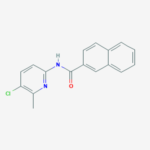 molecular formula C17H13ClN2O B235655 N-(5-chloro-6-methyl-2-pyridinyl)-2-naphthamide 