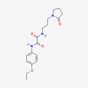 molecular formula C17H23N3O4 B2356565 N1-(4-ethoxyphenyl)-N2-(3-(2-oxopyrrolidin-1-yl)propyl)oxalamide CAS No. 899956-33-3
