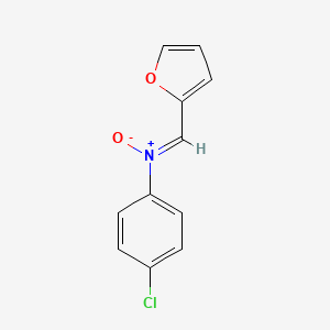 molecular formula C11H8ClNO2 B2356569 N-(4-chlorophenyl)-1-(furan-2-yl)methanimine oxide CAS No. 195214-21-2