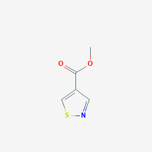 molecular formula C5H5NO2S B2356634 Methyl isothiazole-4-carboxylate CAS No. 56133-37-0
