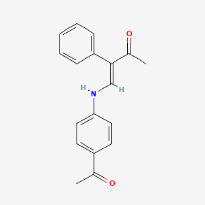 4-(4-Acetylanilino)-3-phenyl-3-buten-2-one