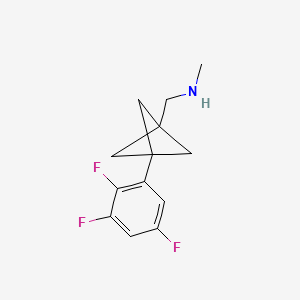 N-Methyl-1-[3-(2,3,5-trifluorophenyl)-1-bicyclo[1.1.1]pentanyl]methanamine
