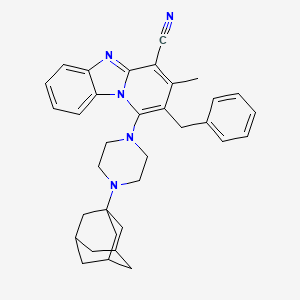 1-[4-(1-Adamantyl)piperazin-1-yl]-2-benzyl-3-methylpyrido[1,2-a]benzimidazole-4-carbonitrile