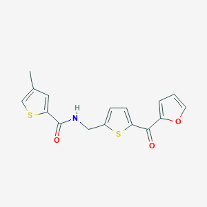 B2356677 N-((5-(furan-2-carbonyl)thiophen-2-yl)methyl)-4-methylthiophene-2-carboxamide CAS No. 1797077-92-9