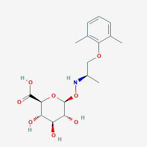 molecular formula C18H15N2O7S2.K B235668 N-Hydroxymexiletine glucuronide CAS No. 151636-18-9
