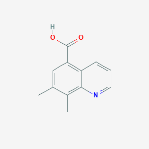 molecular formula C12H11NO2 B2356779 7,8-Dimethylquinoline-5-carboxylic acid CAS No. 2402831-21-2