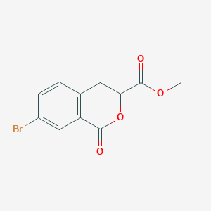 molecular formula C11H9BrO4 B2356869 Methyl 7-bromo-1-oxoisochroman-3-carboxylate CAS No. 890646-79-4