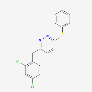 B2356905 3-(2,4-Dichlorobenzyl)-6-(phenylsulfanyl)pyridazine CAS No. 241488-45-9
