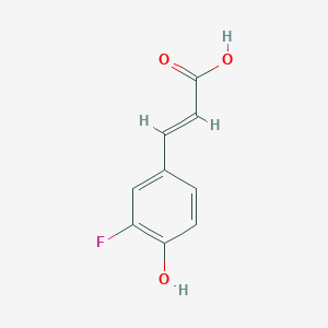 molecular formula C9H7FO3 B2356942 3-(3-Fluoro-4-hydroxyphenyl)acrylic acid CAS No. 56926-74-0