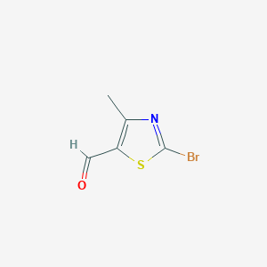 molecular formula C5H4BrNOS B2356960 2-Bromo-4-methylthiazole-5-carbaldehyde CAS No. 933720-87-7