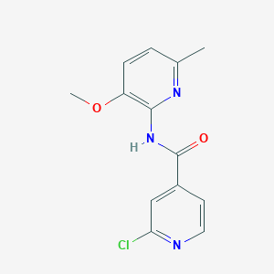 molecular formula C13H12ClN3O2 B2356964 2-Chloro-N-(3-methoxy-6-methylpyridin-2-YL)pyridine-4-carboxamide CAS No. 1436206-99-3